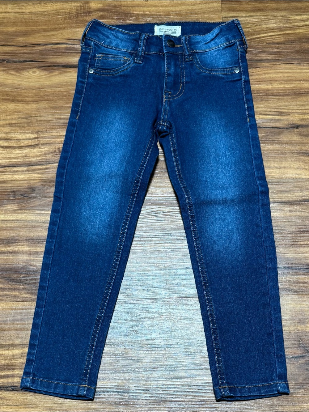 Buffalo David Bitton Girls Size 5 Skinny Denim Jeans Stretch Adjustable Waist